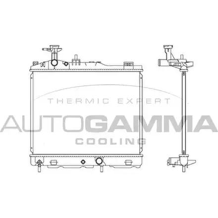 Радиатор охлаждения двигателя AUTOGAMMA 3853385 RTKMCY C6X 0JS0 107365 изображение 0