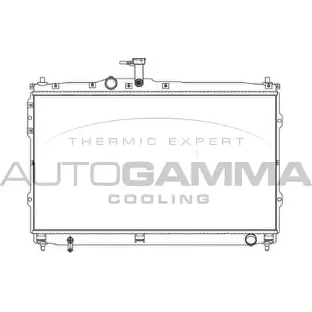 Радиатор охлаждения двигателя AUTOGAMMA YQY H8C7 107392 3853410 JX69JP6