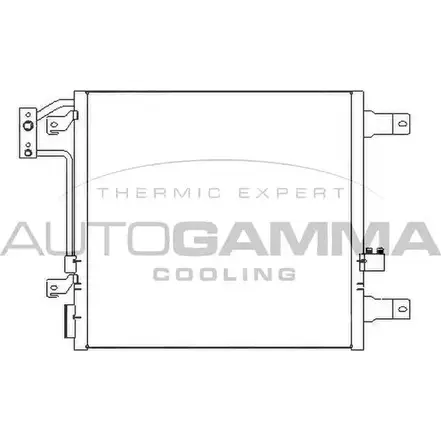 Радиатор кондиционера AUTOGAMMA V17O 5 W816PP 107499 3853516 изображение 0