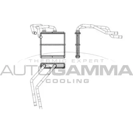 Радиатор печки, теплообменник AUTOGAMMA 107516 ZQJW K 3853533 LC8TPIQ изображение 0