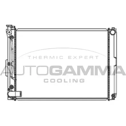 Радиатор охлаждения двигателя AUTOGAMMA 107526 3853543 T712M UE NR20AT изображение 0