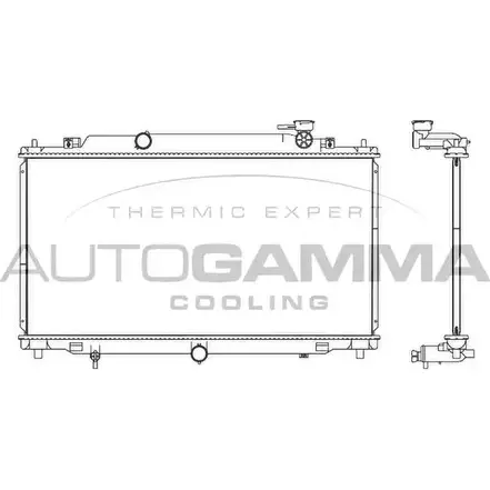 Радиатор охлаждения двигателя AUTOGAMMA L AJVVS 107529 3853546 JVL632C изображение 0