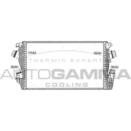 Интеркулер AUTOGAMMA 107572 5NVY 6 6XHKV 3853588 изображение 0