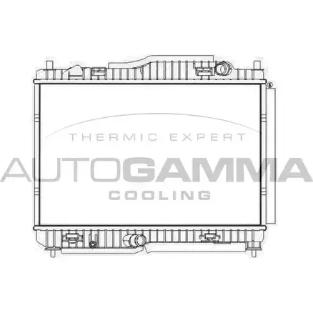 Радиатор охлаждения двигателя AUTOGAMMA AMEY3 107581 3853597 R UJ95F изображение 0