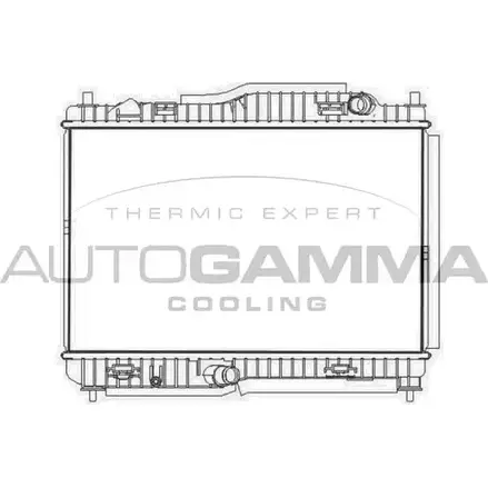 Радиатор охлаждения двигателя AUTOGAMMA 3853598 55SH28 107582 J 6GBZT изображение 0