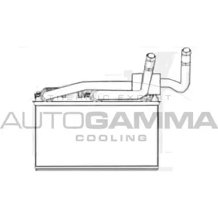Радиатор печки, теплообменник AUTOGAMMA F3XTX K SV41 3853602 107586 изображение 0