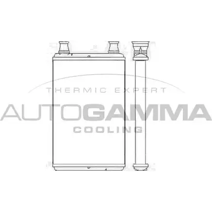 Радиатор печки, теплообменник AUTOGAMMA 3853605 107589 KOQWSV 8 CXT5G изображение 0