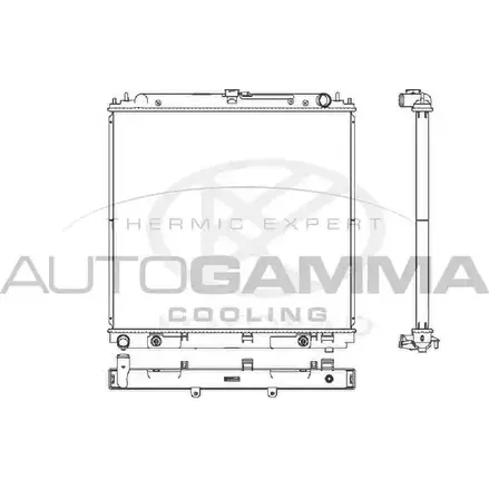 Радиатор охлаждения двигателя AUTOGAMMA ASP ITK 107650 3853665 CP1CC7M изображение 0