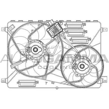 Вентилятор радиатора двигателя AUTOGAMMA B9RZ4H J QSH1F GA200961 3856148 изображение 0