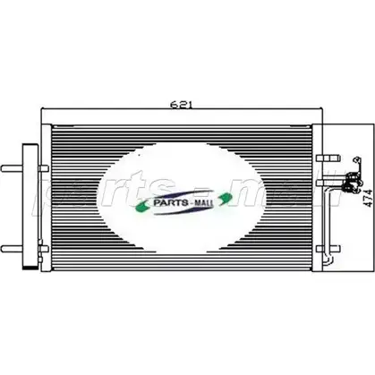 Радиатор кондиционера PARTS-MALL JISO N PXNC2-007 3880082 Y1R9U5 изображение 0