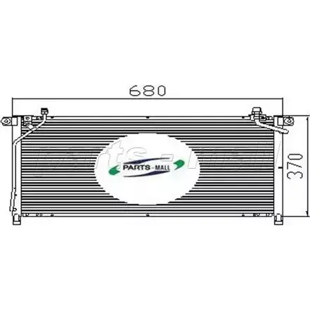 Радиатор кондиционера PARTS-MALL 5A5HRI0 PXNC2-010 3880084 NC336 6 изображение 0