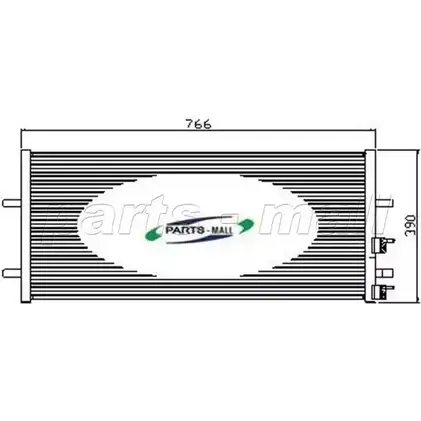 Радиатор кондиционера PARTS-MALL PXNC2-019 3880092 XPQNX H5 0E89 изображение 0