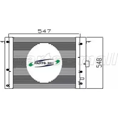 Радиатор кондиционера PARTS-MALL V08 8AB 3880094 PXNC7-001 QK1P1O изображение 0
