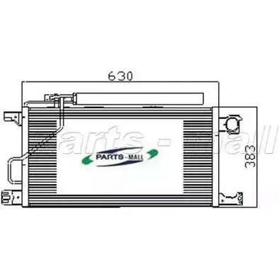 Радиатор кондиционера PARTS-MALL VC23 7G PXNCR-007 XJ9OXTU 3880237 изображение 0