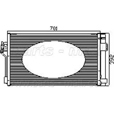 Радиатор кондиционера PARTS-MALL PXNCR-015 21621FT 3880243 4 Y609 изображение 0