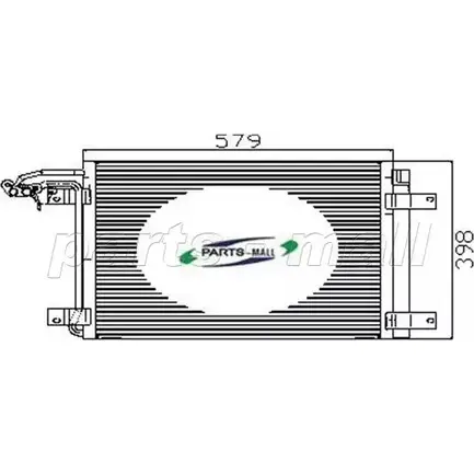 Радиатор кондиционера PARTS-MALL WI V97Z 6A38PGP PXNCT-001 3880249 изображение 0