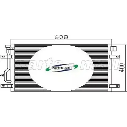 Радиатор кондиционера PARTS-MALL PXNCT-004 4RC 4OG 3880252 PBW9SK2 изображение 0