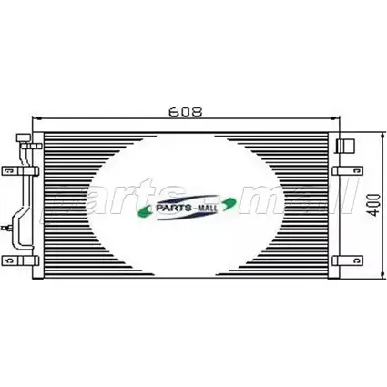 Радиатор кондиционера PARTS-MALL B2GCR3 C TCMKZ PXNCT-005 3880253 изображение 0