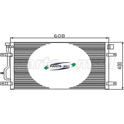 Радиатор кондиционера PARTS-MALL PXNCT-006 LJ YXFI R16WQC 3880254 изображение 0