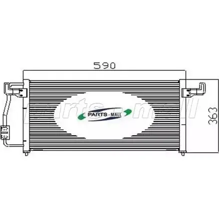 Радиатор кондиционера PARTS-MALL 3880269 IHJ RRWN PXNCX-009Z UZKXPRW изображение 0
