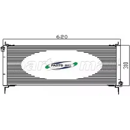 Радиатор кондиционера PARTS-MALL 3880273 R 5V3A PXNCX-022G QDU3EI1 изображение 0