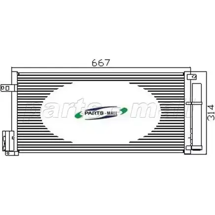 Радиатор кондиционера PARTS-MALL PXNCX-025G 1IU1DS Z BDNT37 3880276