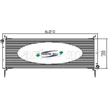 Радиатор кондиционера PARTS-MALL 45 EFZE5 OJJ5YCT PXNCX-026G 3880277