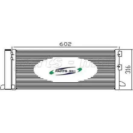 Радиатор кондиционера PARTS-MALL ZNP5Z 3880279 ZR6YY9 2 PXNCX-029G изображение 0