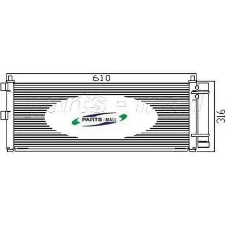 Радиатор кондиционера PARTS-MALL 6UJ 84D PXNCX-034G I2QMI 3880283 изображение 0