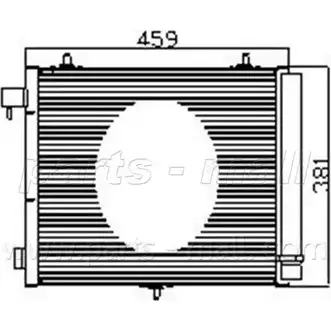 Радиатор кондиционера PARTS-MALL PXNCX-050L A6UYL 4P 2TBEP 3880293 изображение 0