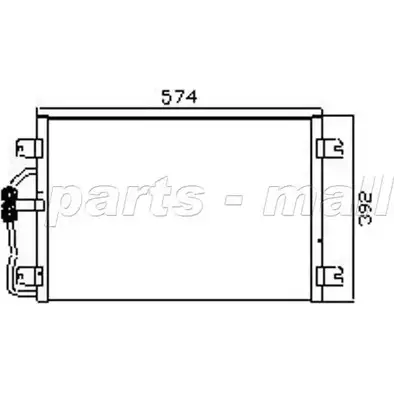 Радиатор кондиционера PARTS-MALL 3880301 UHEUPX PXNCX-067Y H6 X78 изображение 0