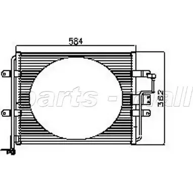 Радиатор кондиционера PARTS-MALL PXNCX-074T R7TU7 3880306 WS66 G изображение 0
