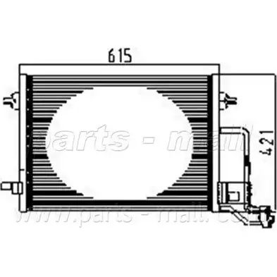 Радиатор кондиционера PARTS-MALL PXNCX-076T 3880308 P59 N38 QXH6ZT изображение 0