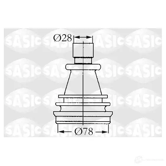 Пыльник шруса SASIC 54071350 TW9BE IK 4003421 3660872312785 изображение 0