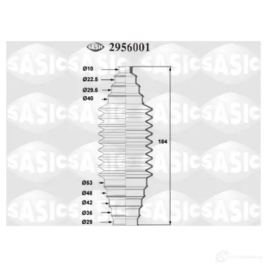 Пыльник рулевой рейки SASIC 2956001 3660872393951 1423523895 W30JK P