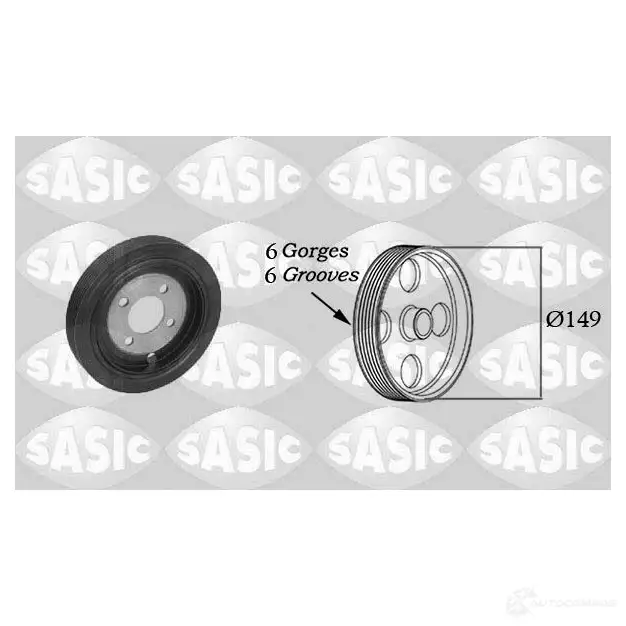 Шкив коленвала SASIC 2132390 2150031 3660872442291 WDFS DG изображение 0