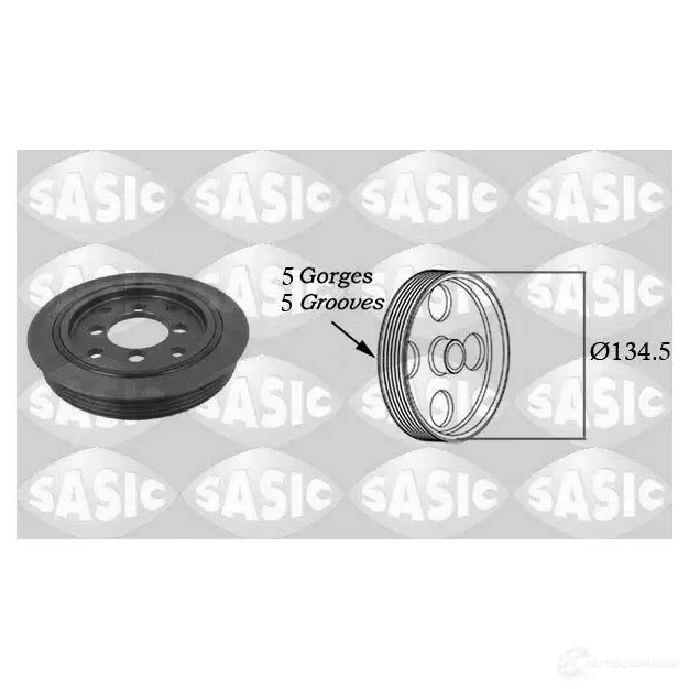 Шкив коленвала SASIC XOUQ PN 2139667 3660872363169 9001815 изображение 0