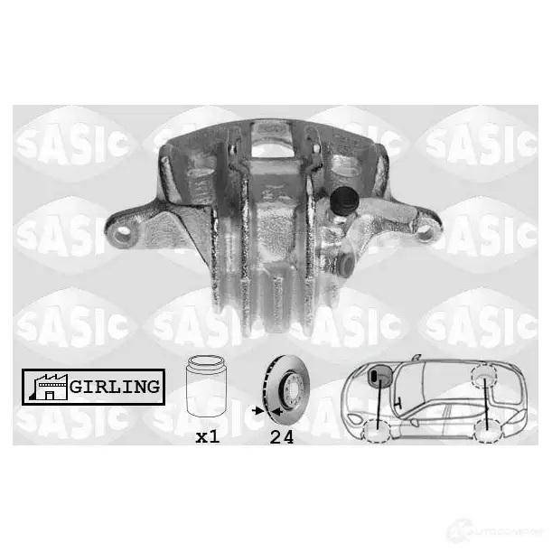 Тормозной суппорт SASIC 3660872337382 SCA0075 Y4 NXL 2141144