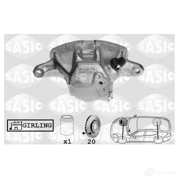 Тормозной суппорт SASIC 5LHJUV V SCA6017 2141235 3660872338761 изображение 0