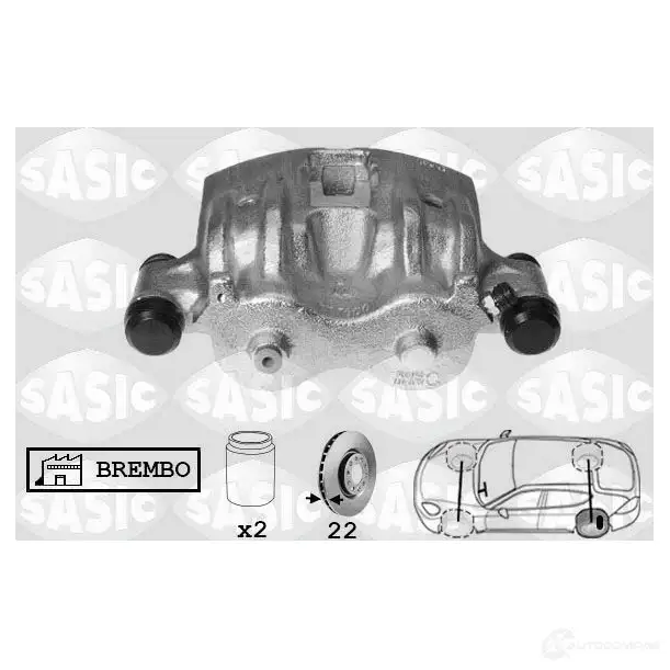 Тормозной суппорт SASIC 3660872438447 2137255 6506160 3XR7 1