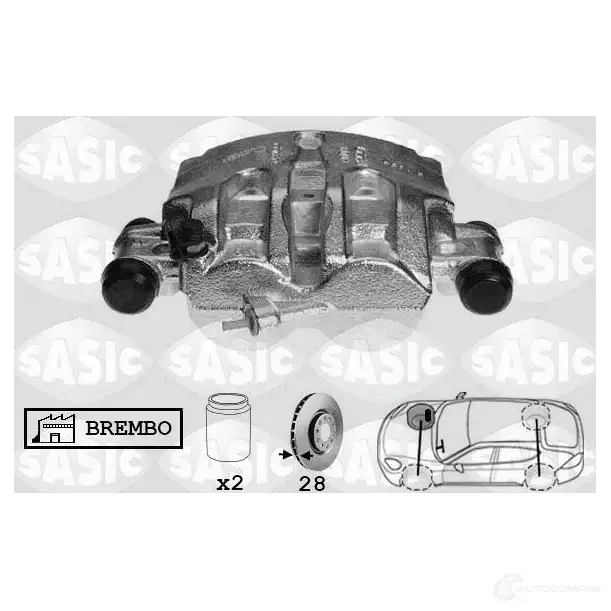 Тормозной суппорт SASIC A5 4A3 3660872438553 6506173 2137266 изображение 0