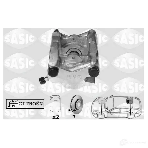 Тормозной суппорт SASIC L1 M5N5 3660872336781 SCA0015 2141095