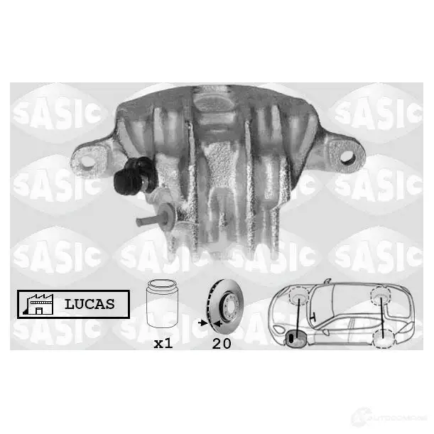 Тормозной суппорт SASIC 3660872337153 1EZ 3Q 2141127 SCA0052