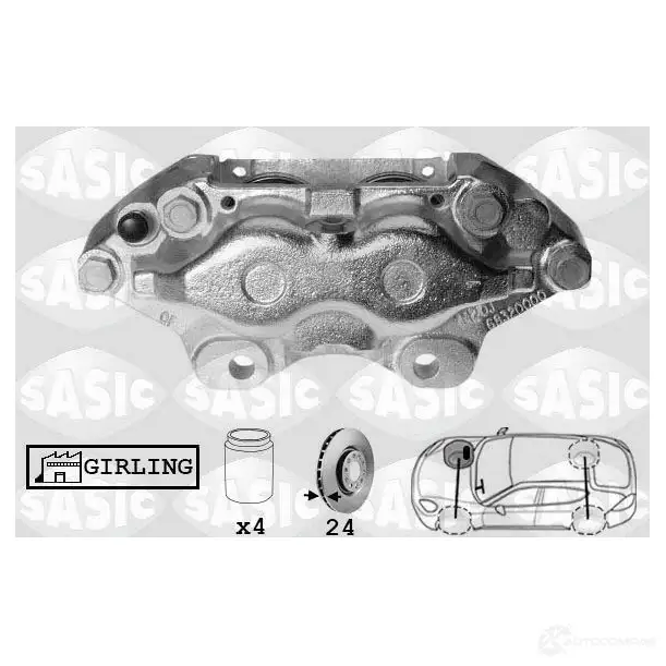 Тормозной суппорт SASIC 2141200 5HQP BCX SCA4031 3660872338266