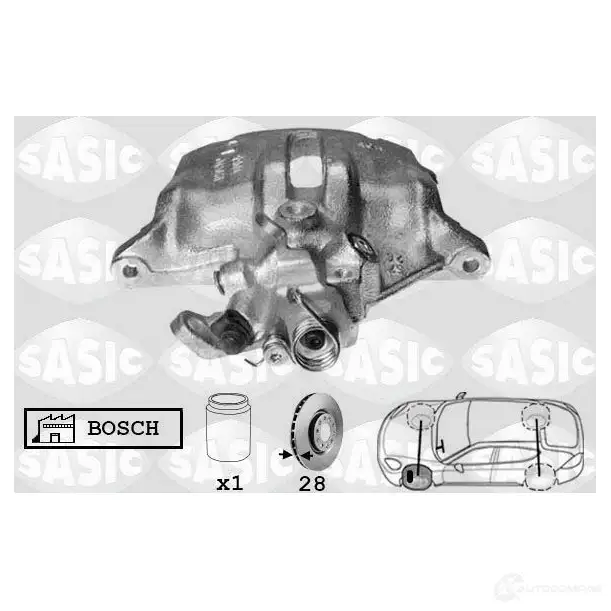 Тормозной суппорт SASIC 2137071 R9QS MZ 3660872372512 6500032