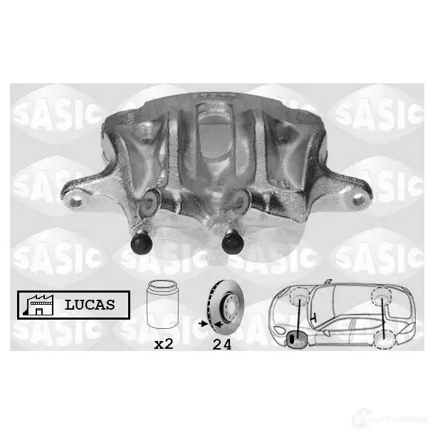 Тормозной суппорт SASIC 897D EZ5 3660872337337 2141141 SCA0070 изображение 0