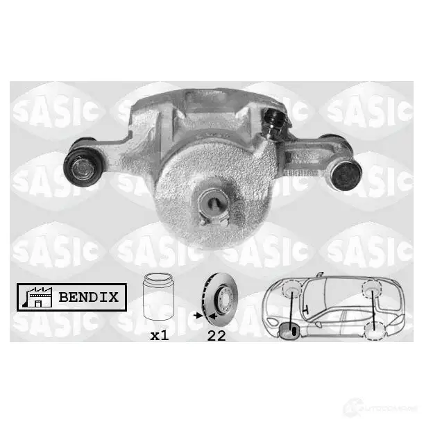 Тормозной суппорт SASIC ZH68KF D SCA6120 2141266 3660872339799 изображение 0