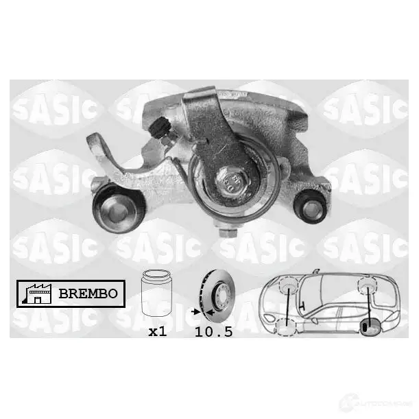 Тормозной суппорт SASIC Q1Z BNX 3660872338419 2141212 SCA4046 изображение 0