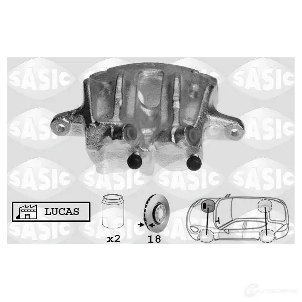 Тормозной суппорт SASIC SCA0063 HJ JOR4 3660872337269 2141138