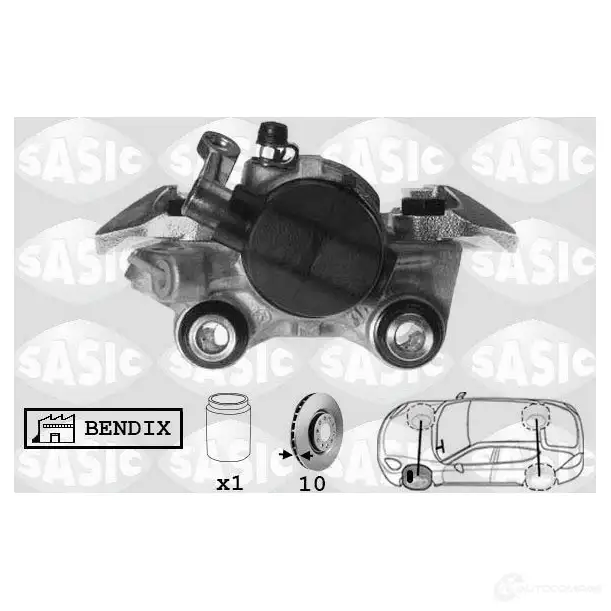 Тормозной суппорт SASIC SCA0010 X1F0 V 2141090 3660872336736